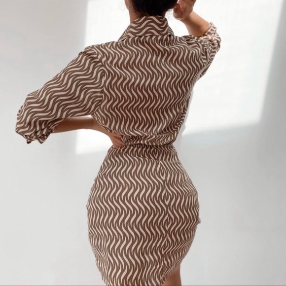 Zara Dresses Zara Printed Dress With Knot Poshmark